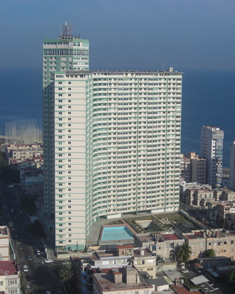 The Edificio FOCSA in Vedado, Havana — a 1956 reinforced-concrete residential tower